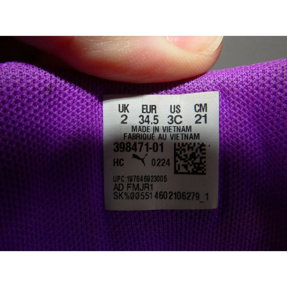 Puma MB.03 Toxic LaMelo Ball Basketball Shoes Purple Green 398471-01 Kids 3C